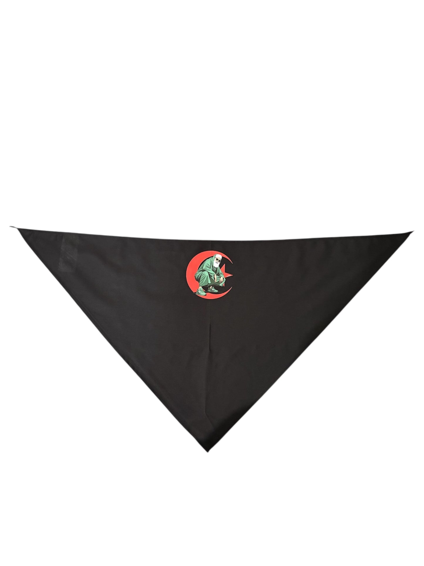 Bandana Algérie 80% polyester / 20% coton. Finition bords roulés.
58 cm .